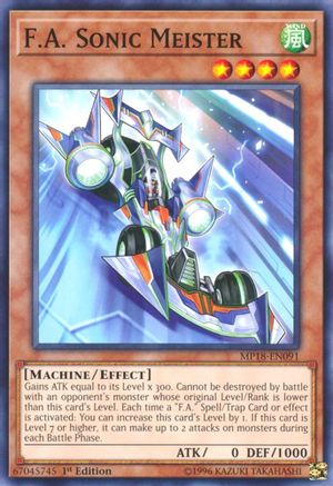 F.A. Sonic Meister (MP18-EN091) - 2018 Mega-Tins Mega Pack 1st Edition