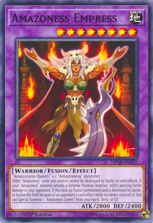 Amazoness Empress (MP18-EN167) - 2018 Mega-Tins Mega Pack 1st Edition