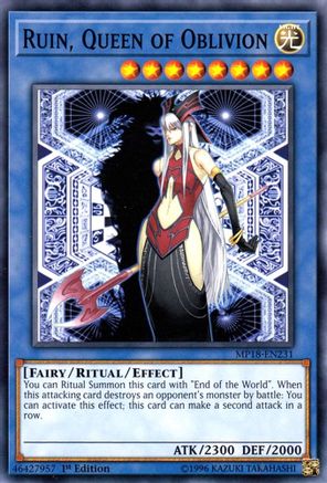 Ruin, Queen of Oblivion (MP18-EN231) - 2018 Mega-Tins Mega Pack 1st Edition