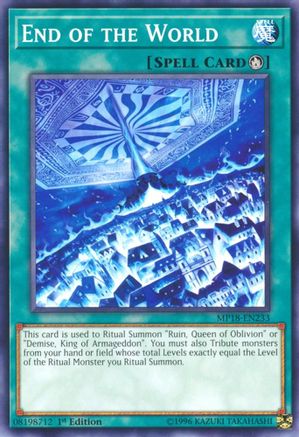 End of the World (MP18-EN233) - 2018 Mega-Tins Mega Pack 1st Edition