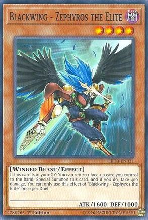 Blackwing - Zephyros the Elite (LED3-EN031) - Legendary Duelists: White Dragon Abyss 1st Edition