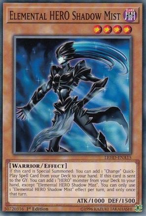 Elemental HERO Shadow Mist (LEHD-ENA15) - Legendary Hero Decks 1st Edition