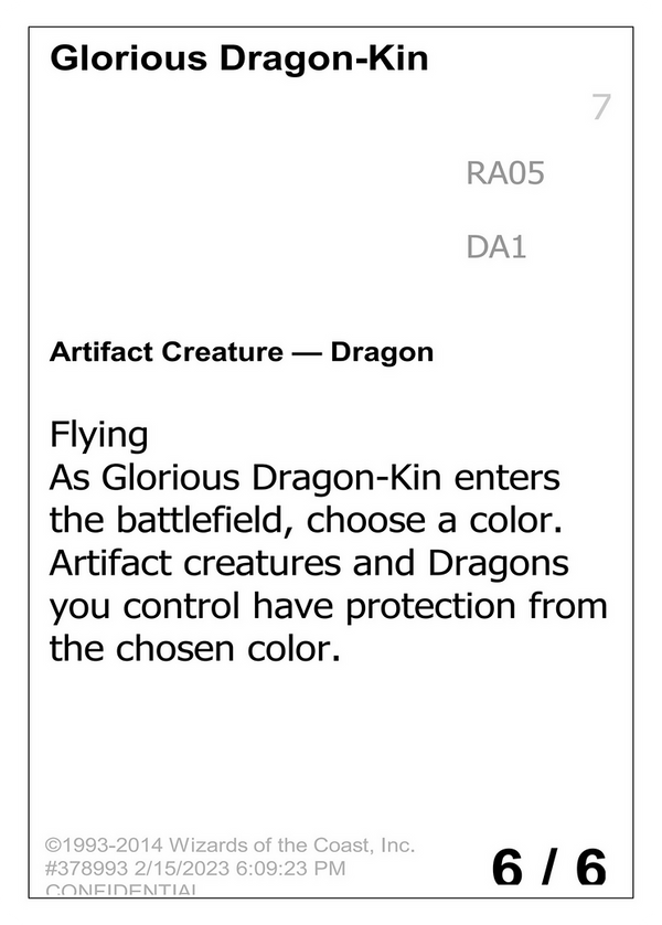 Glorious Dragon-Kin (UNK-RA05A) - Unknown Event