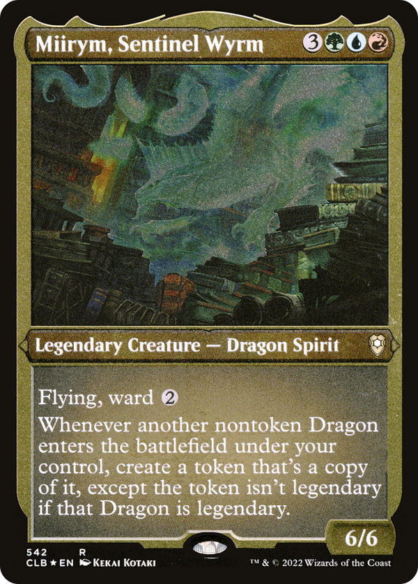 Miirym, Sentinel Wyrm (Foil Etched) [Commander Legends: Battle for Baldur's Gate]