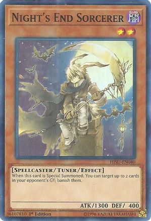Night's End Sorcerer (HISU-EN040) - Hidden Summoners 1st Edition