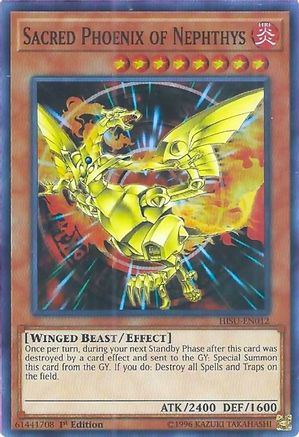 Sacred Phoenix of Nephthys (HISU-EN012) - Hidden Summoners 1st Edition