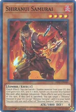 Shiranui Samurai (HISU-EN049) - Hidden Summoners 1st Edition