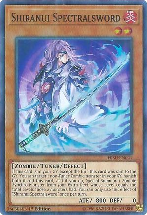 Shiranui Spectralsword (HISU-EN041) - Hidden Summoners 1st Edition