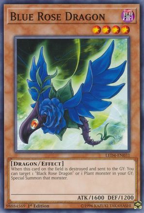 Blue Rose Dragon (LED4-EN031) - Legendary Duelists: Sisters of the Rose 1st Edition