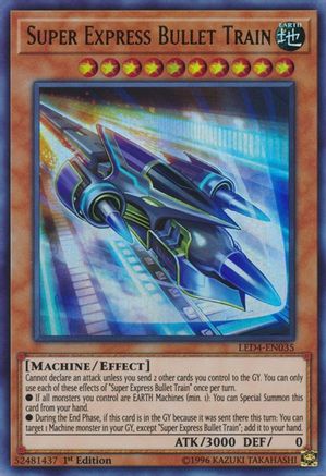 Super Express Bullet Train (LED4-EN035) - Legendary Duelists: Sisters of the Rose 1st Edition