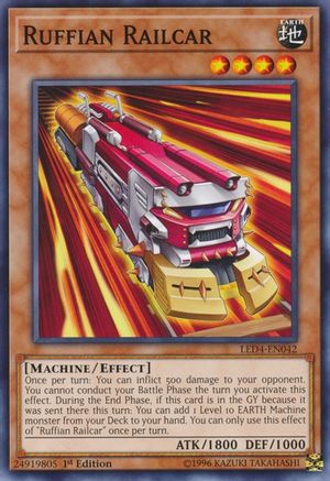 Ruffian Railcar (LED4-EN042) - Legendary Duelists: Sisters of the Rose 1st Edition