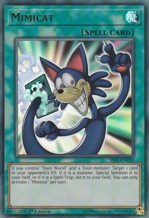 Mimicat (SS01-ENV03) - Speed Duel Decks: Destiny Masters 1st Edition