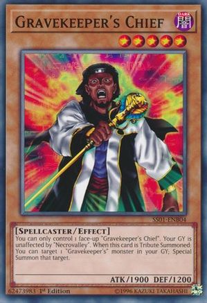 Gravekeeper's Chief (SS01-ENB04) - Speed Duel Decks: Destiny Masters 1st Edition