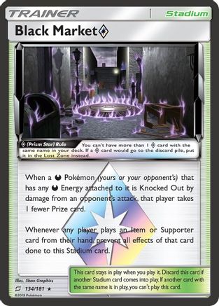 Black Market (134/181) (Prism Star) [Sun & Moon: Team Up]