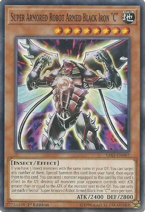 Super Armored Robot Armed Black Iron 