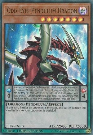 Odd-Eyes Pendulum Dragon (DUPO-EN105) - Duel Power Limited