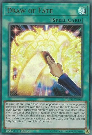 Draw of Fate (DUPO-EN003) - Duel Power Unlimited