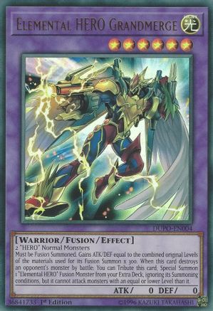 Elemental HERO Grandmerge (DUPO-EN004) - Duel Power 1st Edition