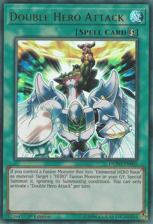 Double Hero Attack (DUPO-EN005) - Duel Power 1st Edition