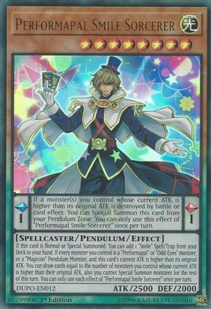 Performapal Smile Sorcerer (DUPO-EN012) - Duel Power 1st Edition