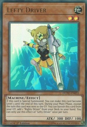 Lefty Driver (DUPO-EN033) - Duel Power 1st Edition