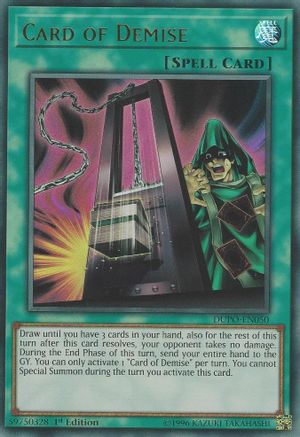 Card of Demise (DUPO-EN050) - Duel Power Unlimited