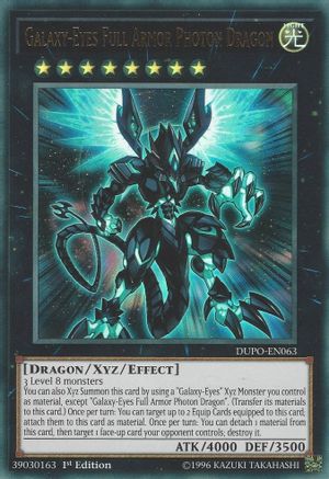 Galaxy-Eyes Full Armor Photon Dragon (DUPO-EN063) - Duel Power 1st Edition