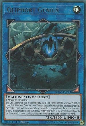 Qliphort Genius (DUPO-EN095) - Duel Power 1st Edition