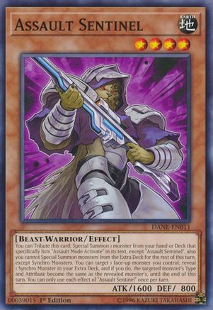 Assault Sentinel (DANE-EN011) - Dark Neostorm 1st Edition