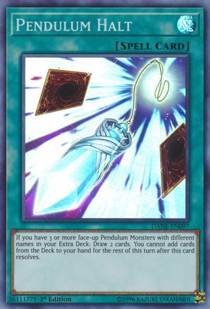 Pendulum Halt (DANE-EN097) - Dark Neostorm 1st Edition