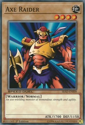 Axe Raider (SBAD-EN009) - Speed Duel: Attack from the Deep 1st Edition