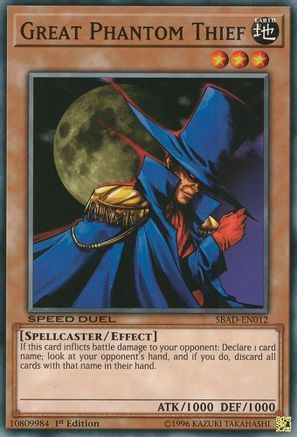 Great Phantom Thief (SBAD-EN012) - Speed Duel: Attack from the Deep 1st Edition