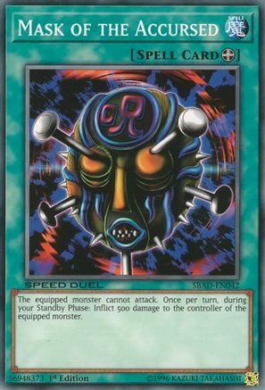 Mask of the Accursed (SBAD-EN042) - Speed Duel: Attack from the Deep 1st Edition