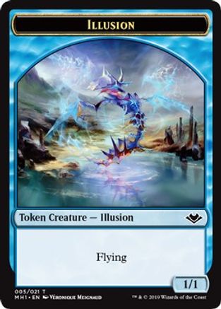Illusion (005) // Elephant (012) Double-Sided Token [Modern Horizons Tokens]