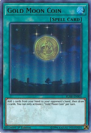Gold Moon Coin (BLHR-EN003) - Battles of Legend: Hero's Revenge 1st Edition