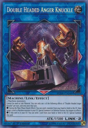 Double Headed Anger Knuckle (BLHR-EN048) - Battles of Legend: Hero's Revenge 1st Edition