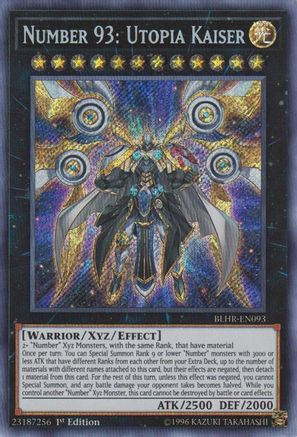 Number 93: Utopia Kaiser (BLHR-EN093) - Battles of Legend: Hero's Revenge 1st Edition