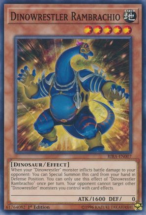 Dinowrestler Rambrachio (RIRA-EN007) - Rising Rampage 1st Edition