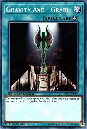 Gravity Axe - Grarl (SBSC-EN039) - Speed Duel: Scars of Battle 1st Edition