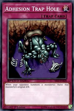 Adhesion Trap Hole (SS03-ENB28) - Speed Duel Decks: Ultimate Predators 1st Edition