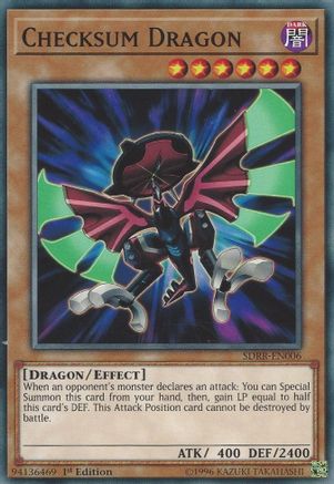 Checksum Dragon (SDRR-EN006) - Structure Deck: Rokket Revolt 1st Edition