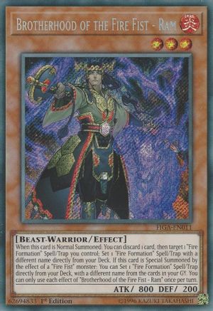 Brotherhood of the Fire Fist - Ram (FIGA-EN011) - Fists of the Gadgets 1st Edition