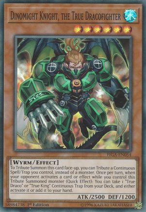 Dinomight Knight, the True Dracofighter (FIGA-EN054) - Fists of the Gadgets 1st Edition