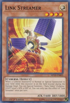 Link Streamer (MP19-EN003) - 2019 Gold Sarcophagus Tin Mega Pack Unlimited