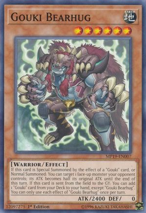 Gouki Bearhug (MP19-EN007) - 2019 Gold Sarcophagus Tin Mega Pack Unlimited