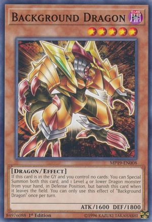 Background Dragon (MP19-EN008) - 2019 Gold Sarcophagus Tin Mega Pack Unlimited