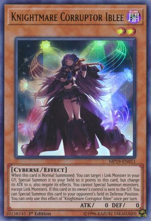 Knightmare Corruptor Iblee (MP19-EN011) - 2019 Gold Sarcophagus Tin Mega Pack Unlimited
