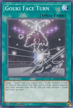 Gouki Face Turn (MP19-EN036) - 2019 Gold Sarcophagus Tin Mega Pack Unlimited