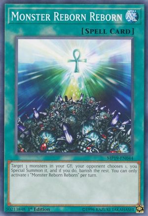 Monster Reborn Reborn (MP19-EN044) - 2019 Gold Sarcophagus Tin Mega Pack 1st Edition