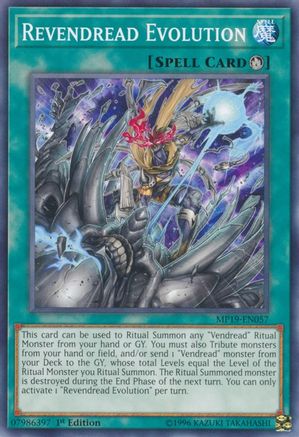 Revendread Evolution (MP19-EN057) - 2019 Gold Sarcophagus Tin Mega Pack Unlimited